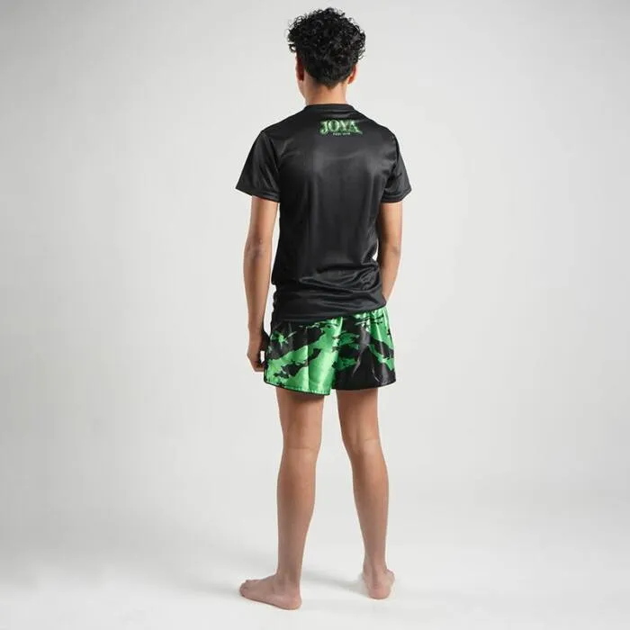 JOYA TSHIRT SPLASH – JUNIOR – ZWART MET GROEN